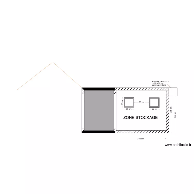 PROJET EXTENSION COTE CC . Plan de 