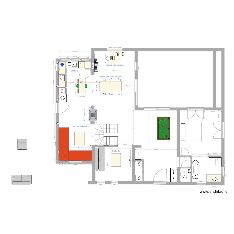 GLOBAL RDC 1 1. Plan de 0 pièce et 0 m2