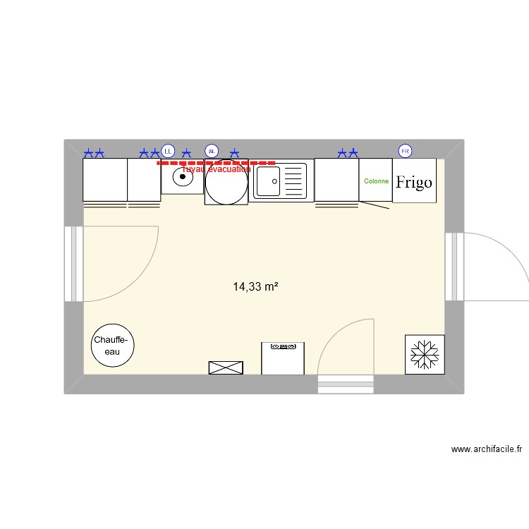 Aménagement buanderie. Plan de 0 pièce et 0 m2