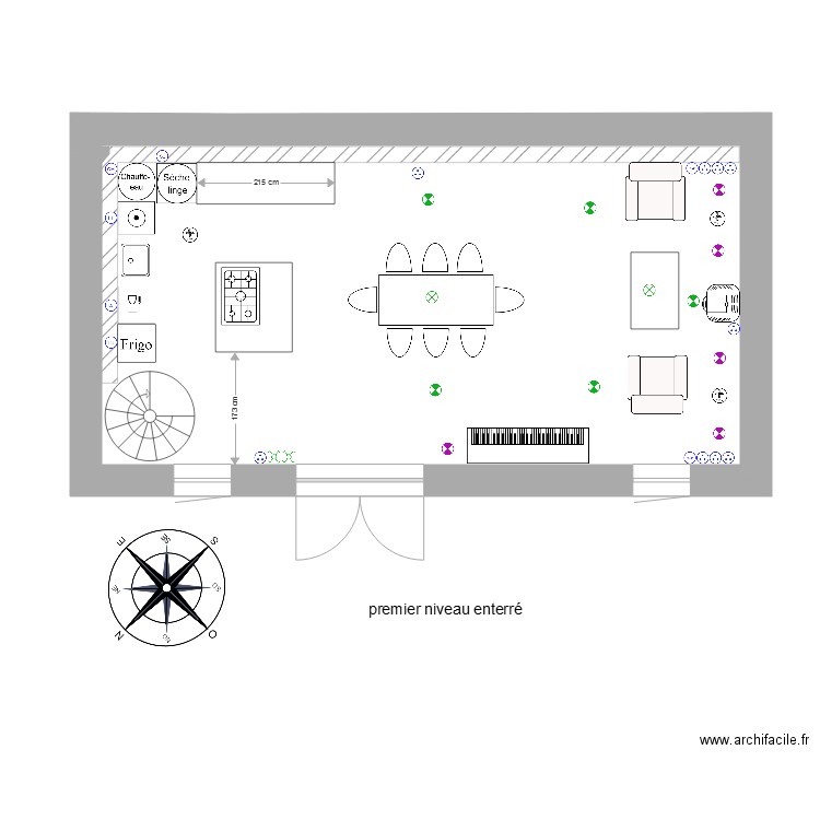 niveau1. Plan de 0 pièce et 0 m2