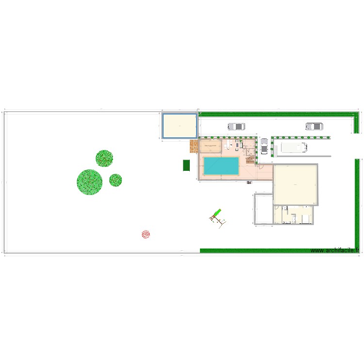 Maison 2. Plan de 4 pièces et 188 m2