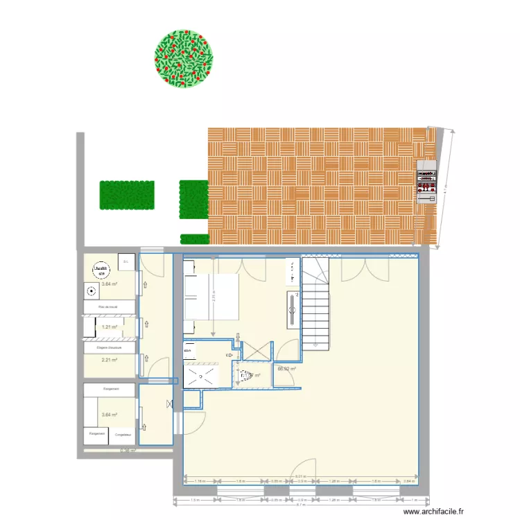 maison bas  ext. Plan de 