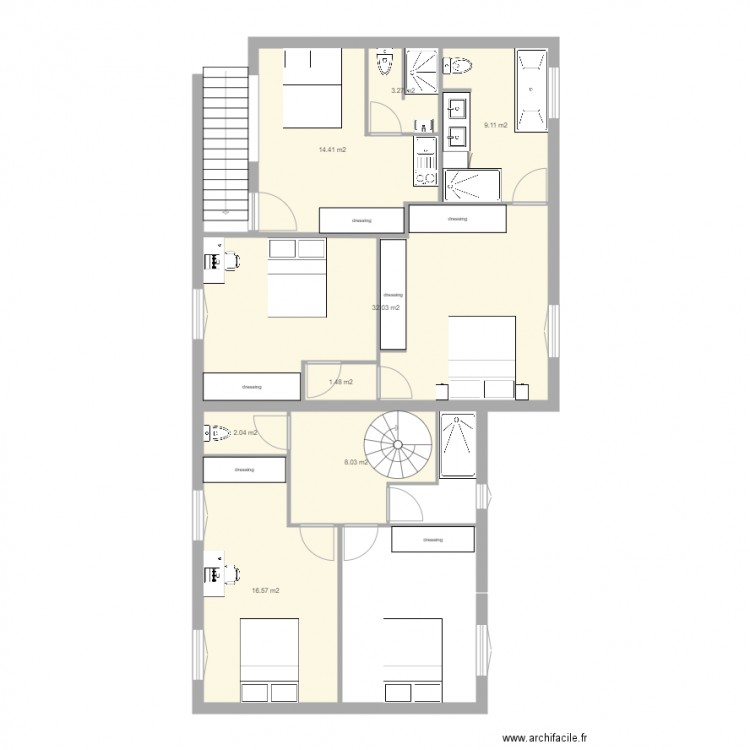 160308 studio 2. Plan de 0 pièce et 0 m2