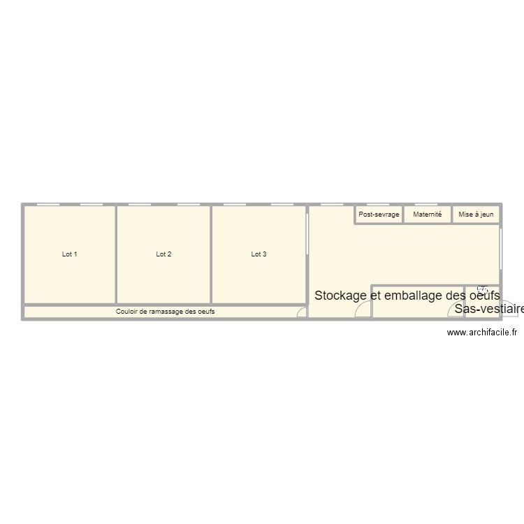 Poulailler. Plan de 0 pièce et 0 m2