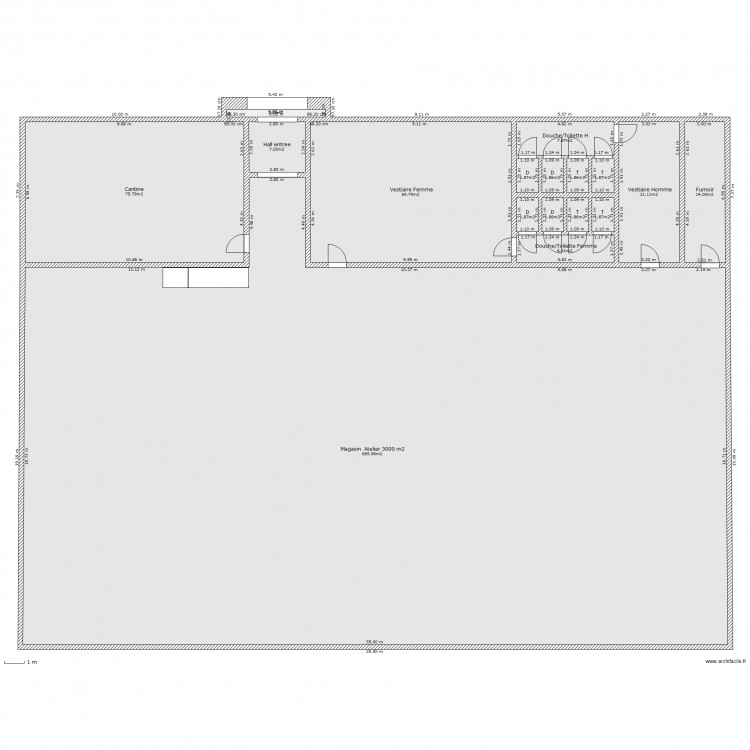 Batiment RDC complet. Plan de 0 pièce et 0 m2