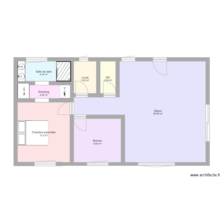 Maison Plourivo modèle 3. Plan de 0 pièce et 0 m2