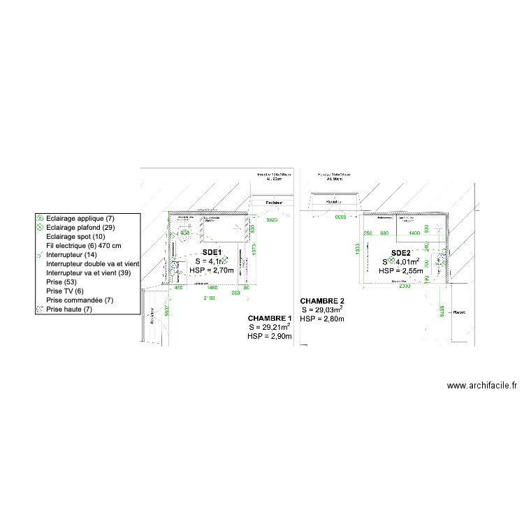 WARTELLE BLADOU ELEC. Plan de 0 pièce et 0 m2