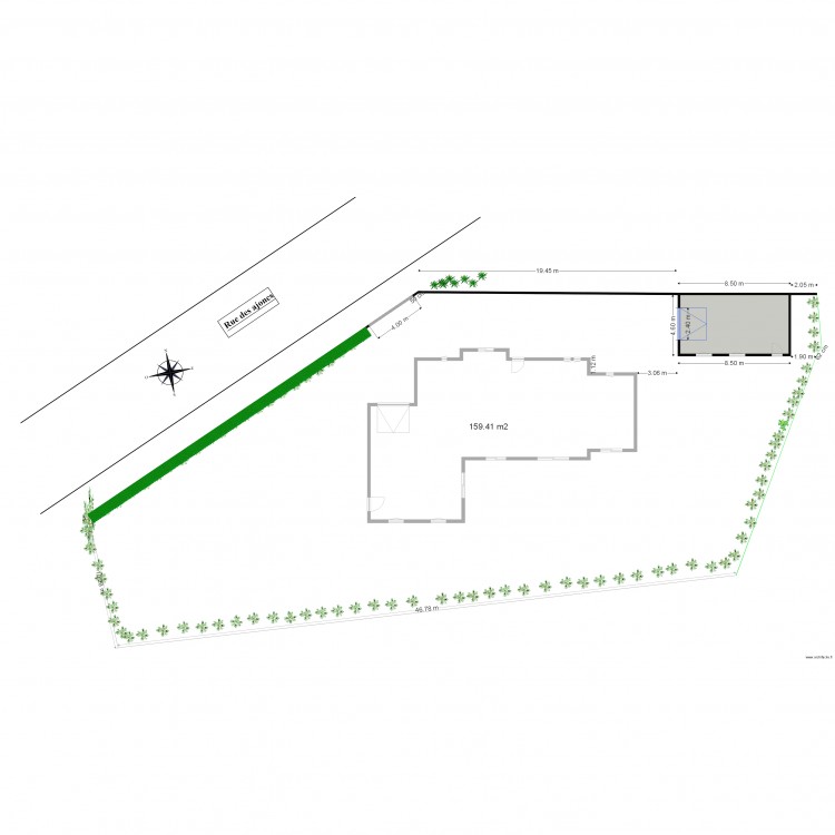 Plan situation 850. Plan de 0 pièce et 0 m2