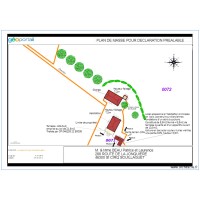 PLAN DE MASSE POUR DECLARATION PREALABLE