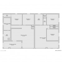 les deux apartements avec les surfaces