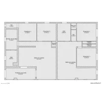 les deux apartements avec les surfaces