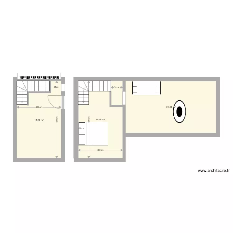 2 duplex. Plan de 