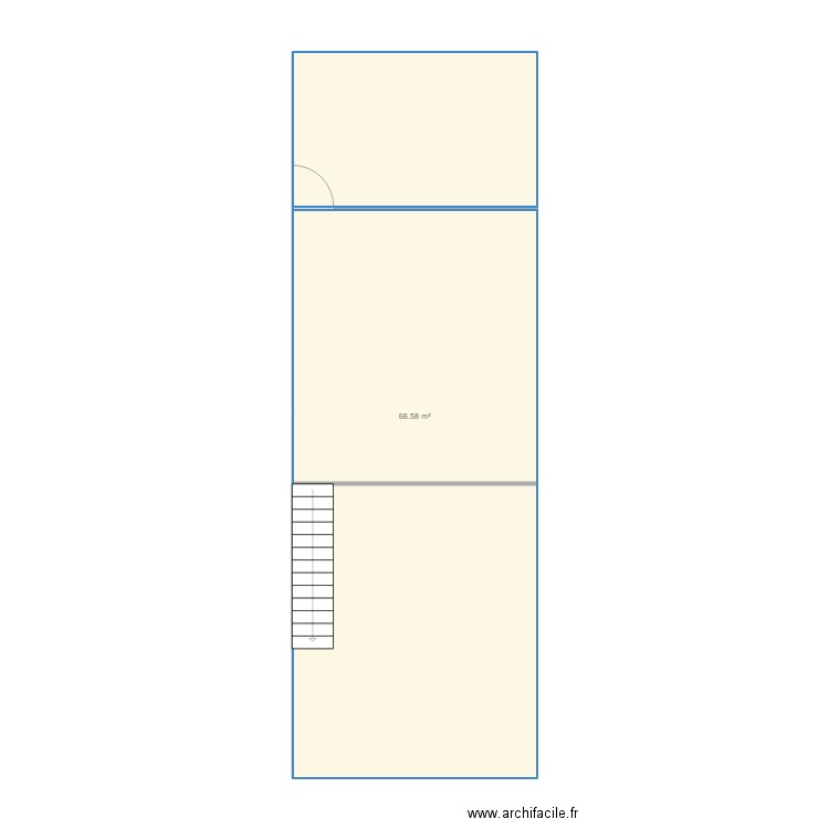 Plan local Plaisance mezzanine. Plan de 0 pièce et 0 m2