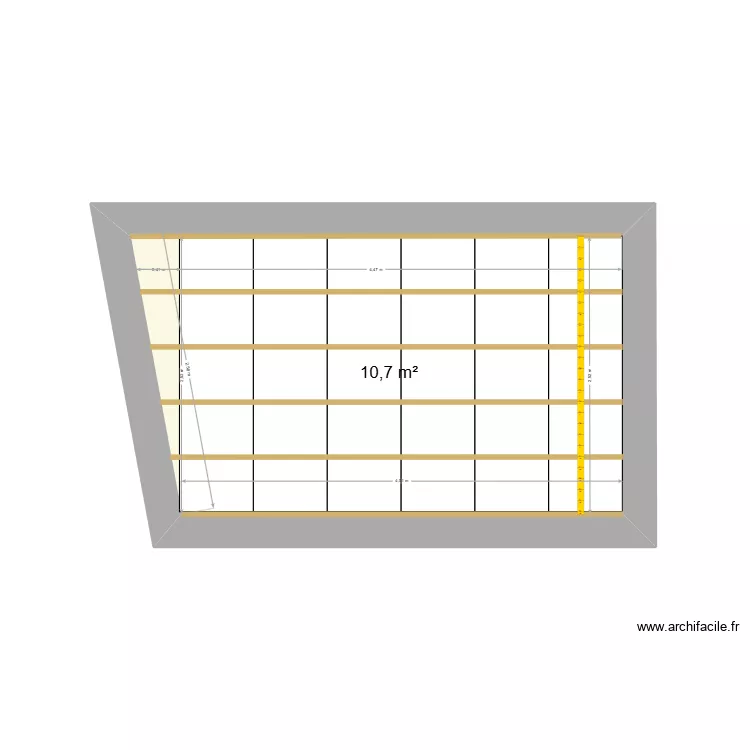 CHAMBRE rev1. Plan de 1 Pièce et 11 m²