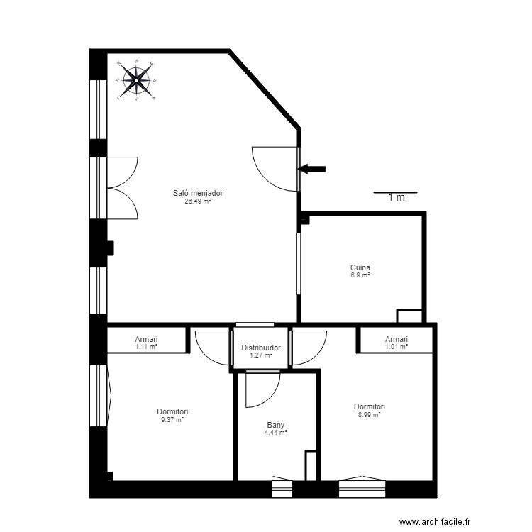 CR ELS ESQUIADORS BLOC D 1 1 LLORTS ORDINO. Plan de 0 pièce et 0 m2