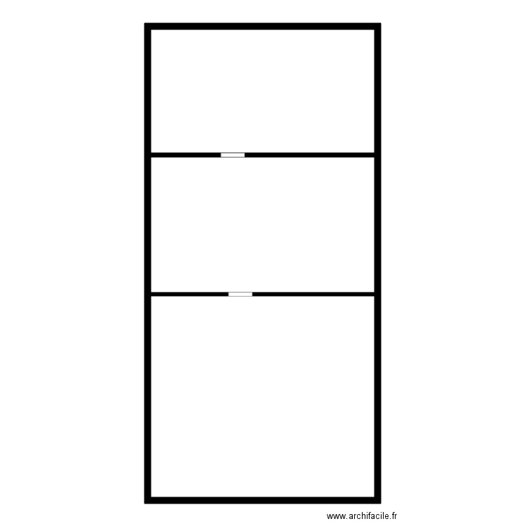 CLANCHE appt. Plan de 3 pièces et 151 m2