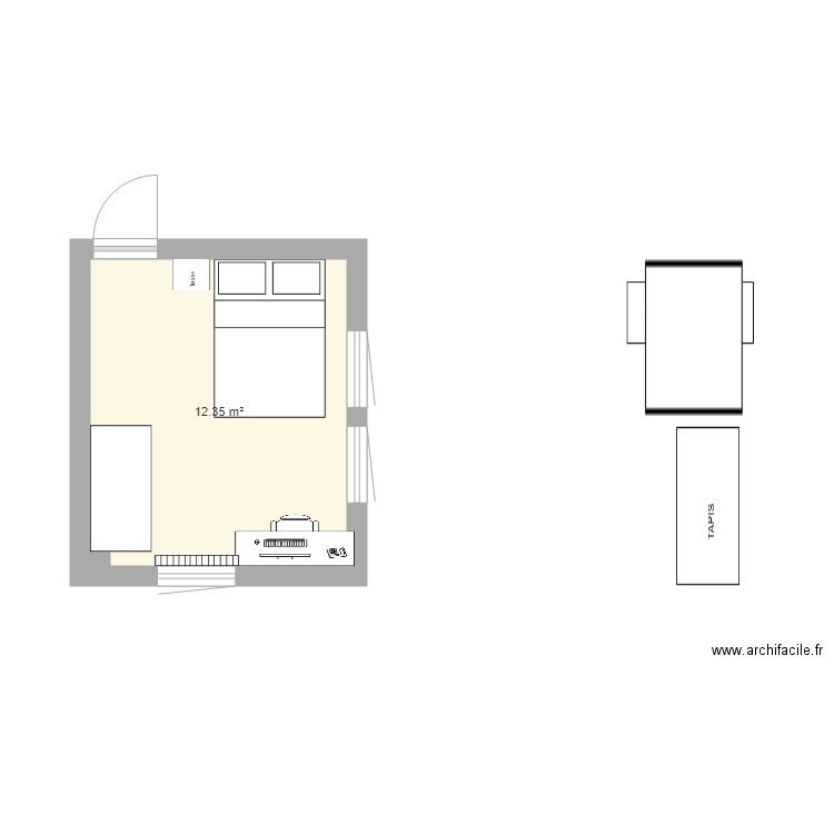 Chambre2. Plan de 0 pièce et 0 m2