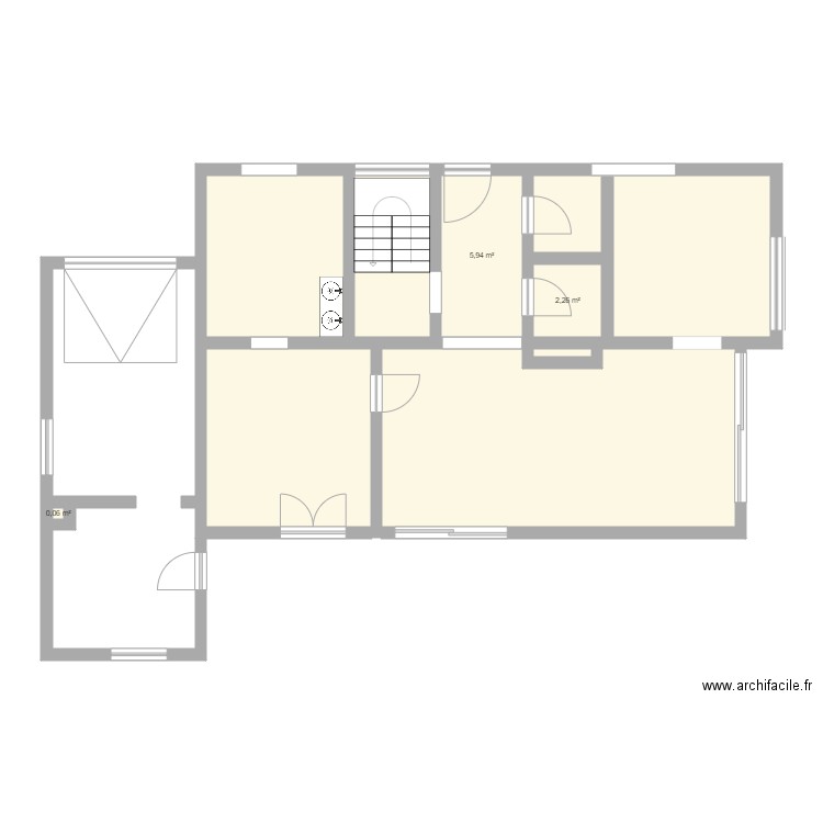 rez sdb. Plan de 0 pièce et 0 m2