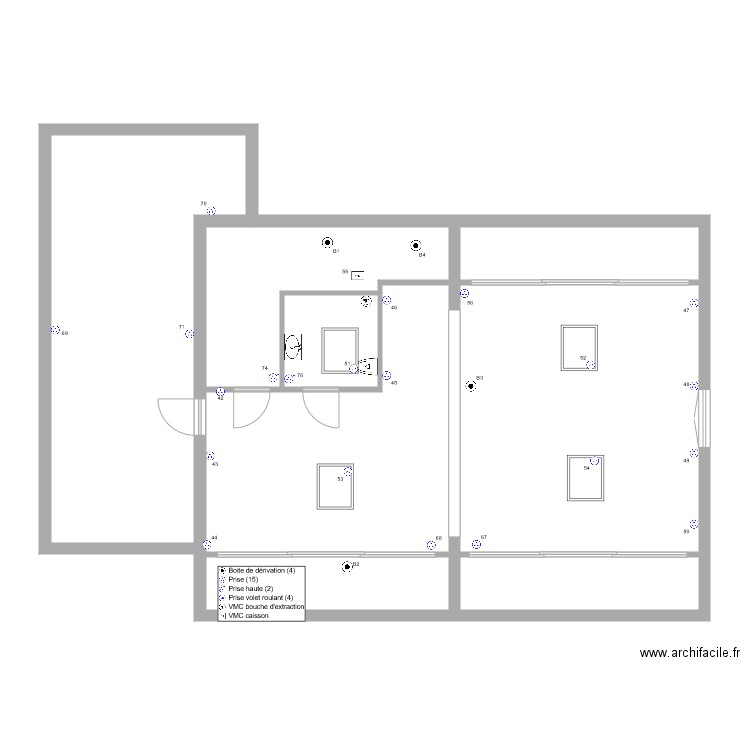 volpini yves prise de courant. Plan de 0 pièce et 0 m2