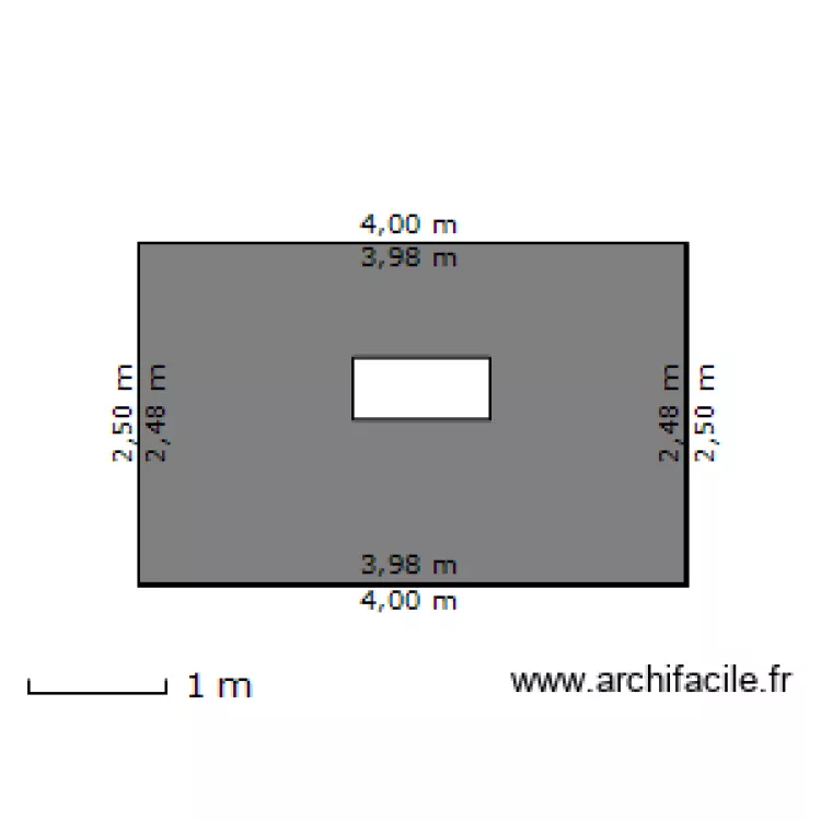 abri de jardin vue de c&ocirc;t&eacute;. Plan de 