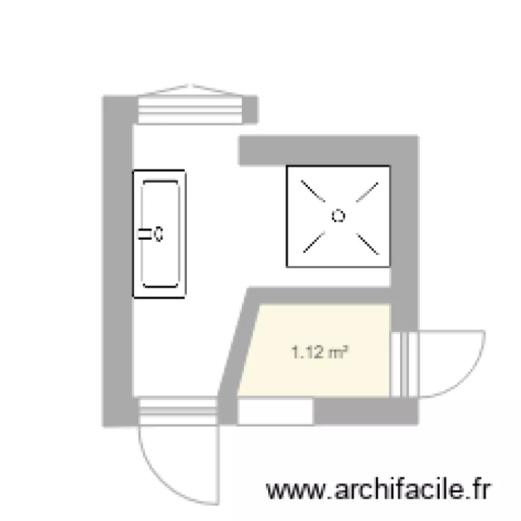 Salle de bain Vaucelan. Plan de Salle de bain Vaucelan. Plan de