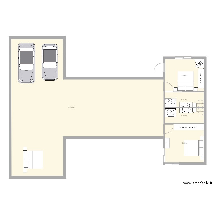 plan maison H. Plan de 0 pièce et 0 m2