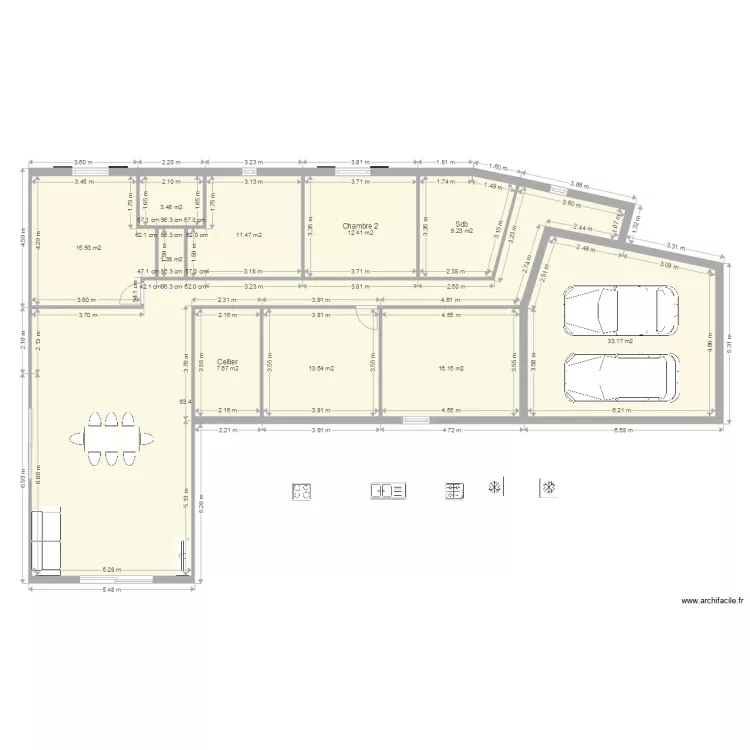 Maison JC Auré Pan coupé. Plan de Maison JC Auré Pan coupé. Plan de