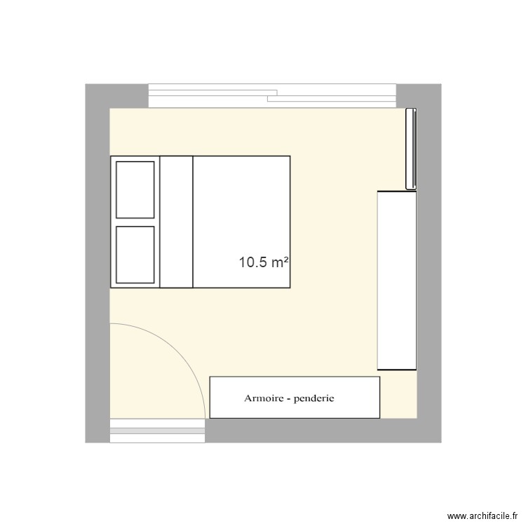 Chambre - Plan dessiné par lili...