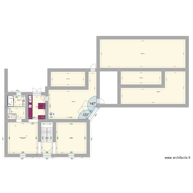 plan rdc modif2. Plan de 0 pièce et 0 m2