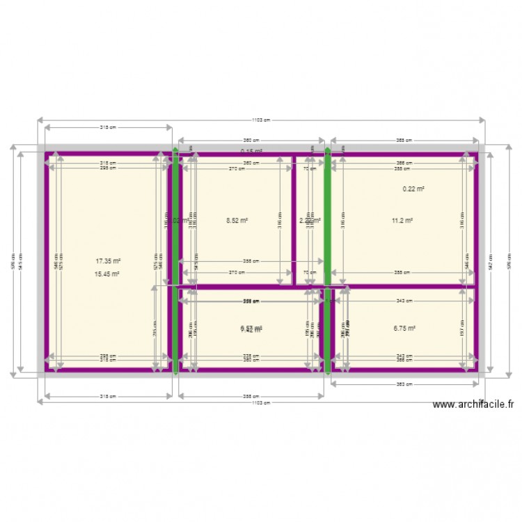 bbikk. Plan de 0 pièce et 0 m2