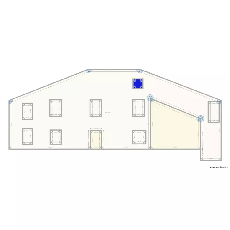 Facade ouest Benney 2018. Plan de Facade ouest Benney 2018. Plan de