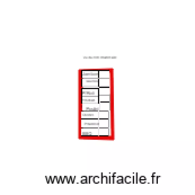 CHARIOT cote. Plan de 