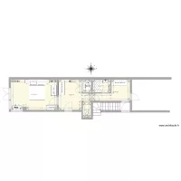 rez de chauss&eacute;e saint ouen projet avec cotes