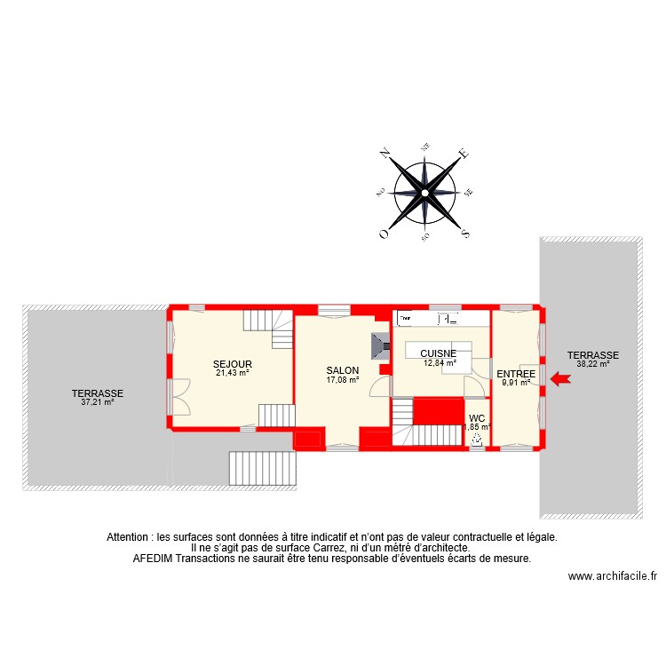 BI 6871 RDC . Plan de 0 pièce et 0 m2