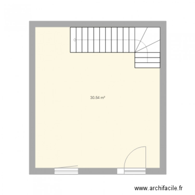 Bureau RDC. Plan de 0 pièce et 0 m2