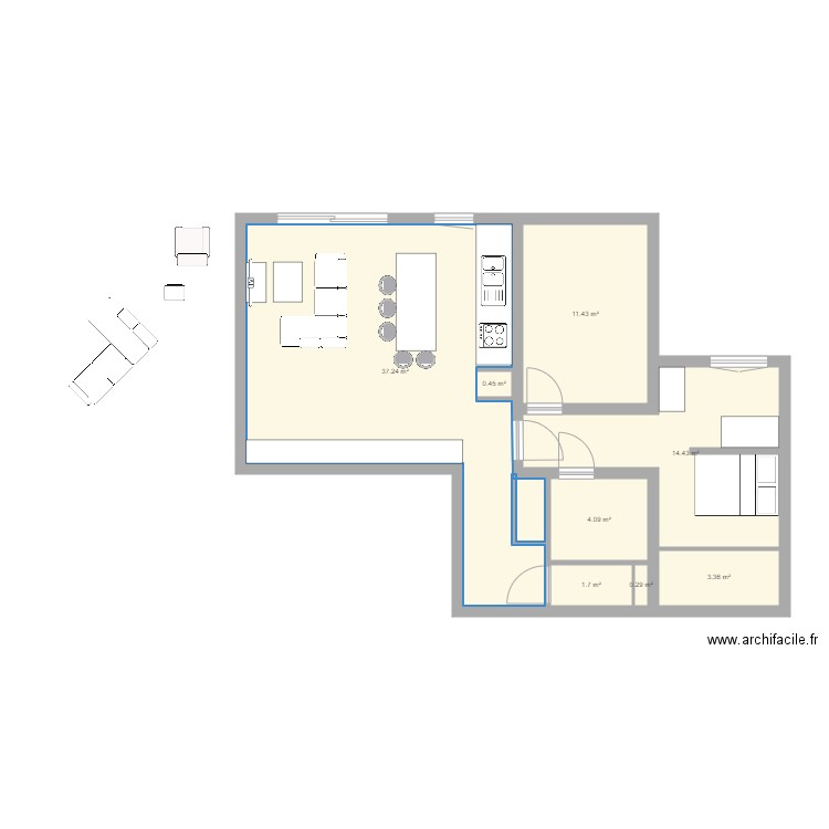 Notre Maison. Plan de 0 pièce et 0 m2