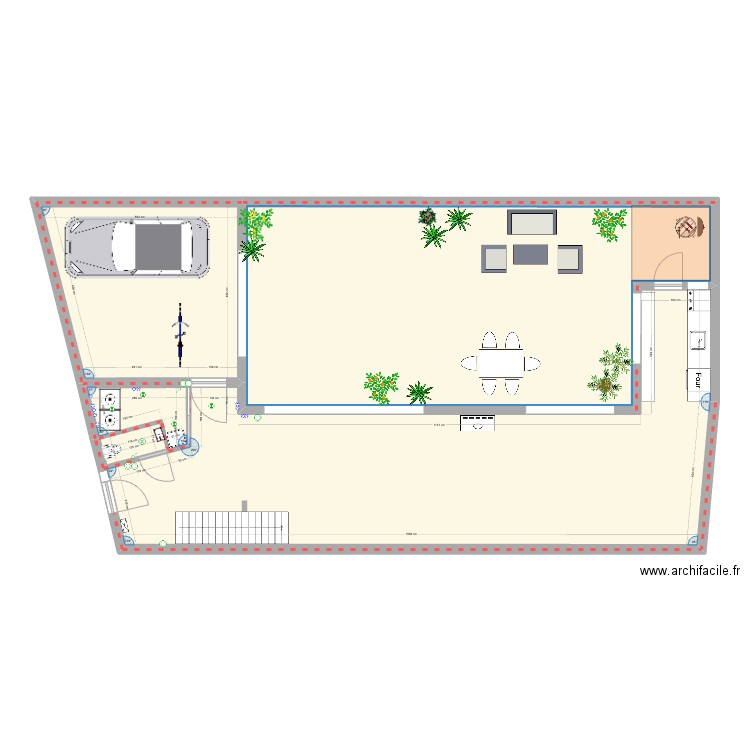 rdc mathilde RDC VIDE. Plan de 5 pièces et 157 m2