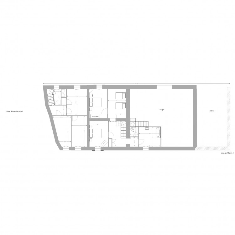 librat nouvelle partie  étage etat actuel1. Plan de 0 pièce et 0 m2