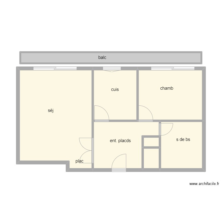 3 Capitaine Scott 15e. Plan de 8 pièces et 58 m2