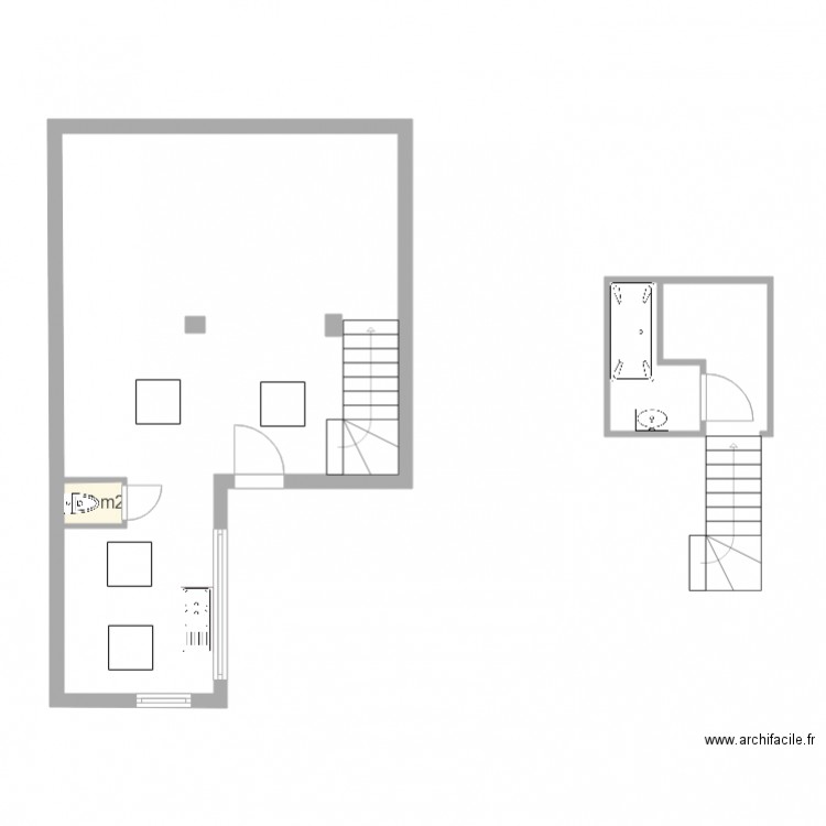 16 passage du chantier rdc. Plan de 0 pièce et 0 m2