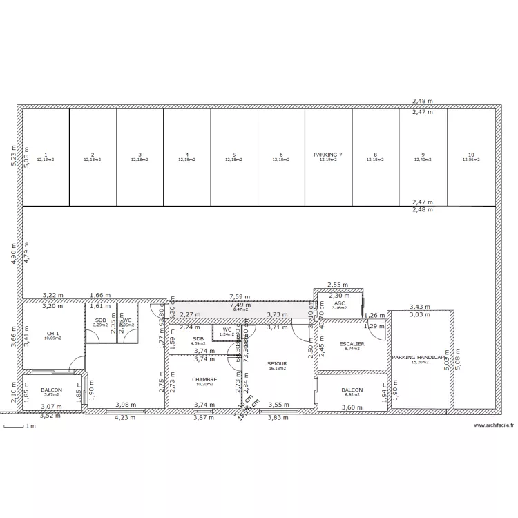 EOLE 1 ETAGE. Plan de EOLE 1 ETAGE. Plan de