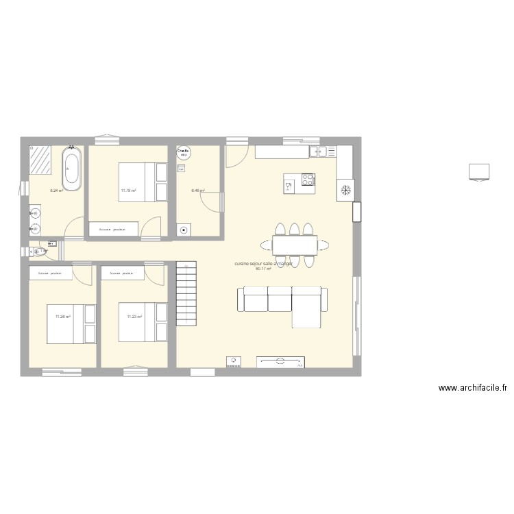 maison individuelle flo. Plan de 0 pièce et 0 m2