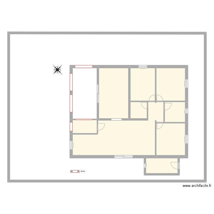 Vilafortuny - Plan vierge - FR. Plan de 12 pièces et 504 m2