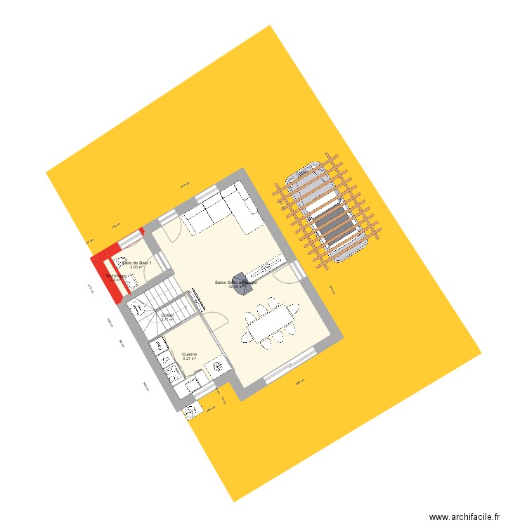 Nogent-Sur-Marne _ Surelevation_Version2. Plan de 21 pièces et 136 m2