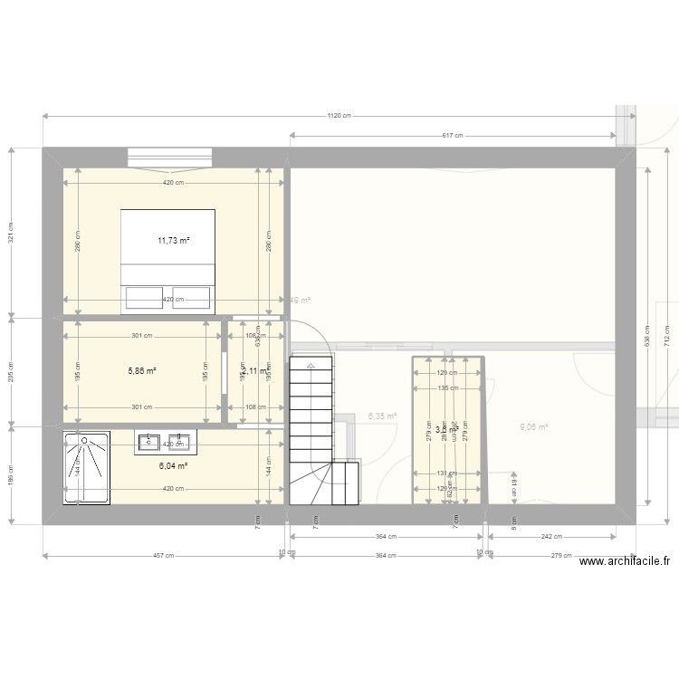 Dessy V2. Plan de 10 pièces et 113 m2