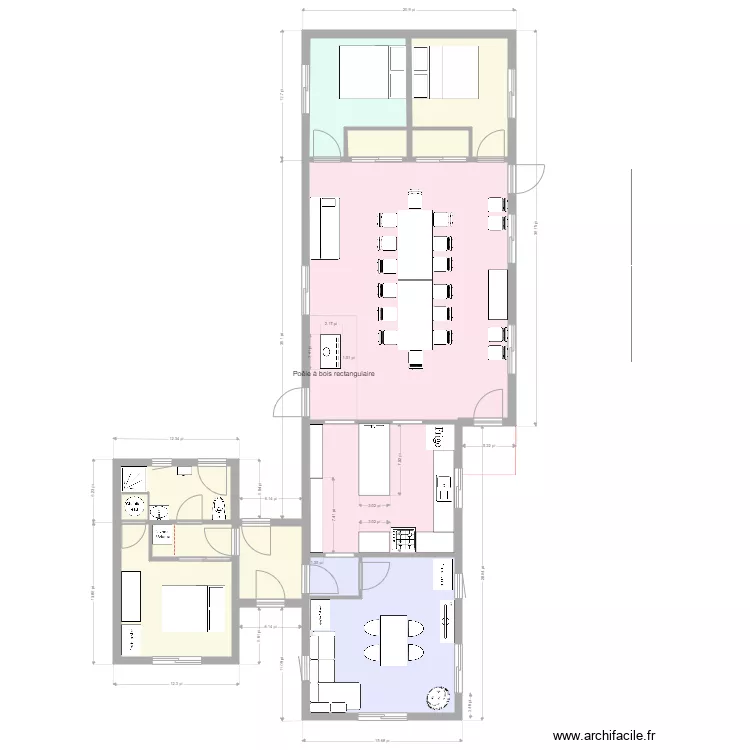 Existant et agrandissement R&eacute;vision 2. Plan de 