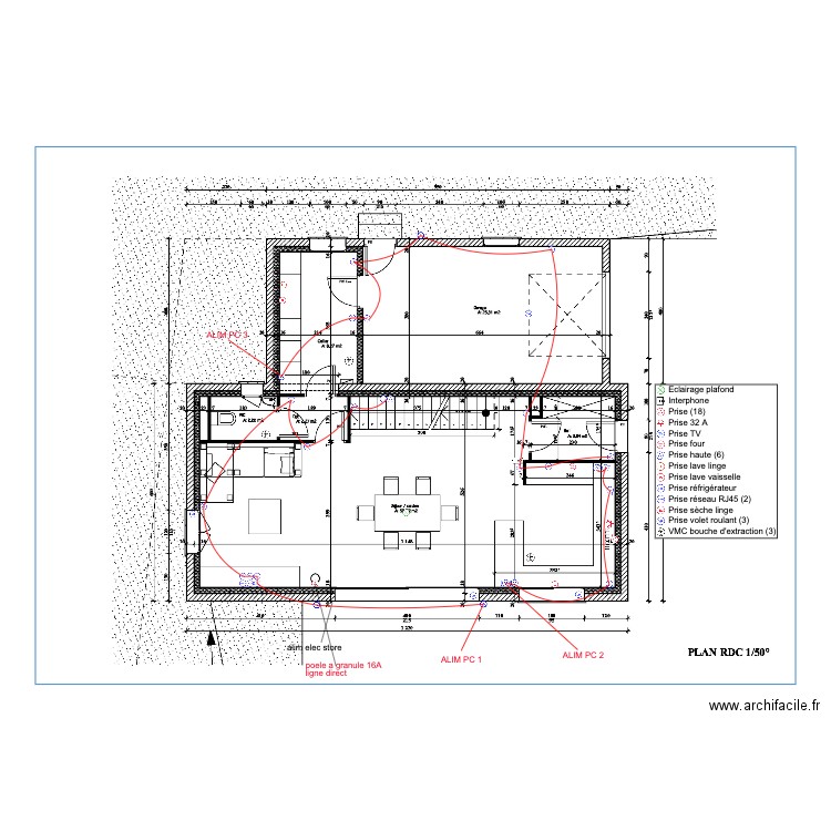 mallet  CIRCUIT PC rdc. Plan de 0 pièce et 0 m2