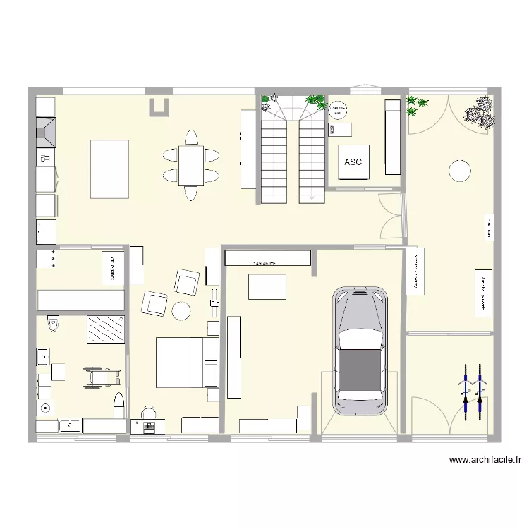 RDC 1er Ebauche. Plan de 