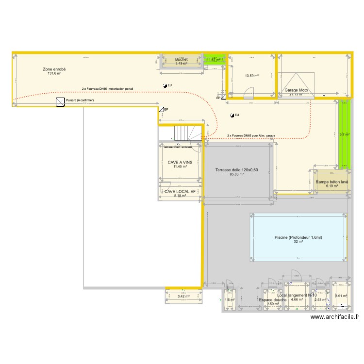Plan VRD aménagement extérieur Lagny 29 07 2020. Plan de 0 pièce et 0 m2