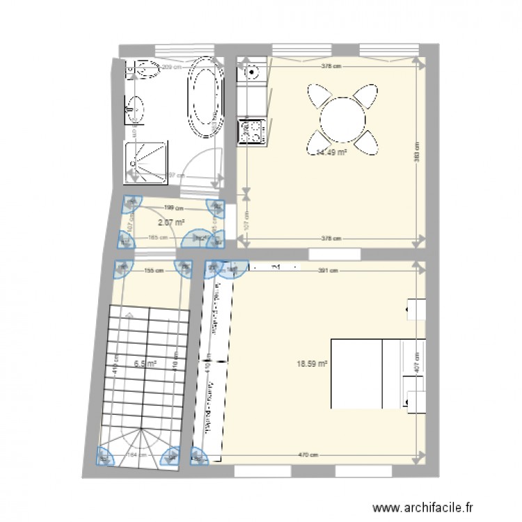 2éme étage. Plan de 0 pièce et 0 m2